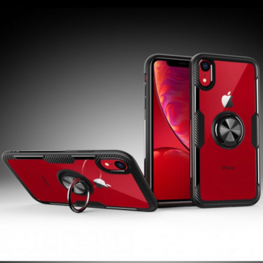 Handyhülle Für iPhone XR Haltering Aus Gehärtetem Glas