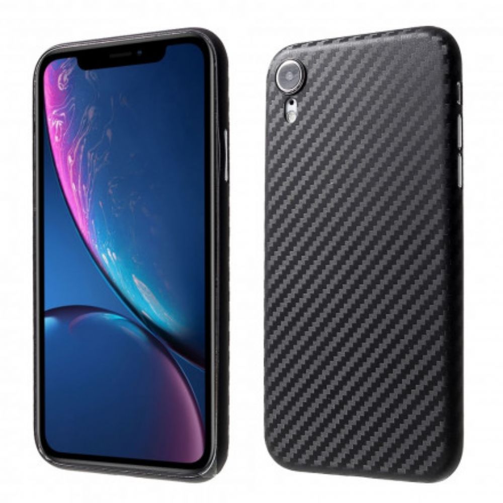 Handyhülle Für iPhone XR Kohlefaser