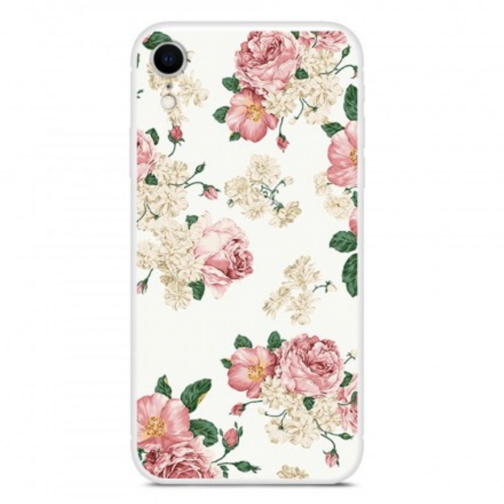 Hülle Für iPhone XR Alte Blumen