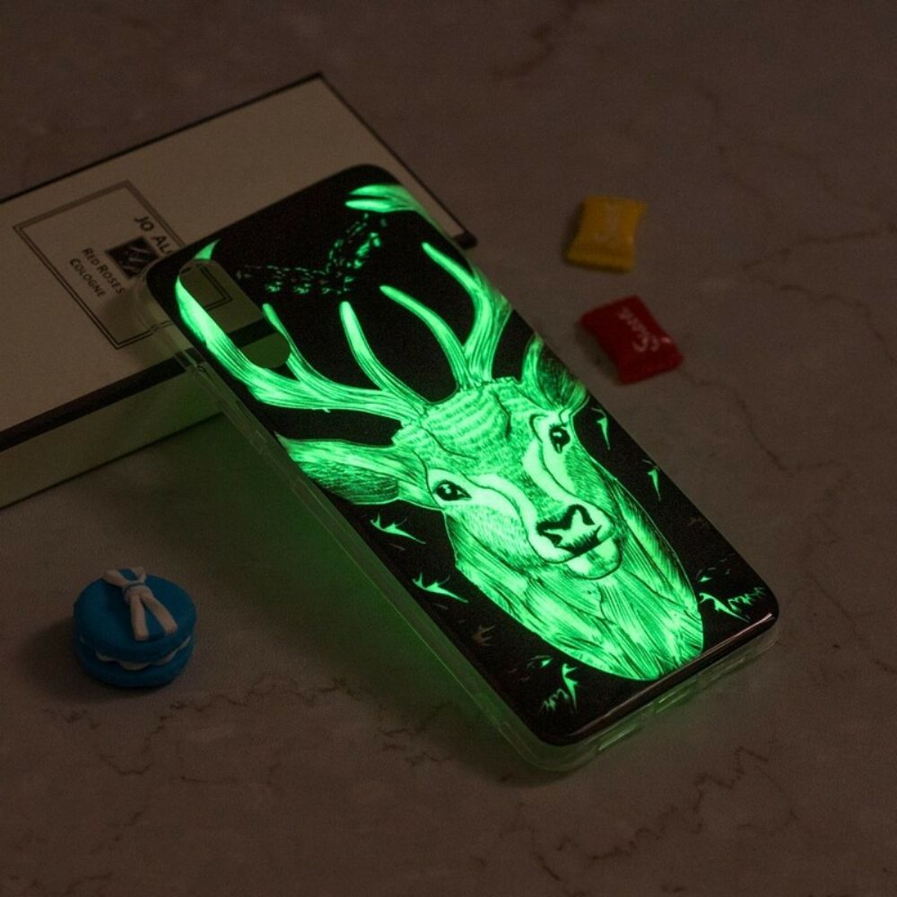 Hülle Für iPhone XR Fluoreszierender Majestätischer Hirsch