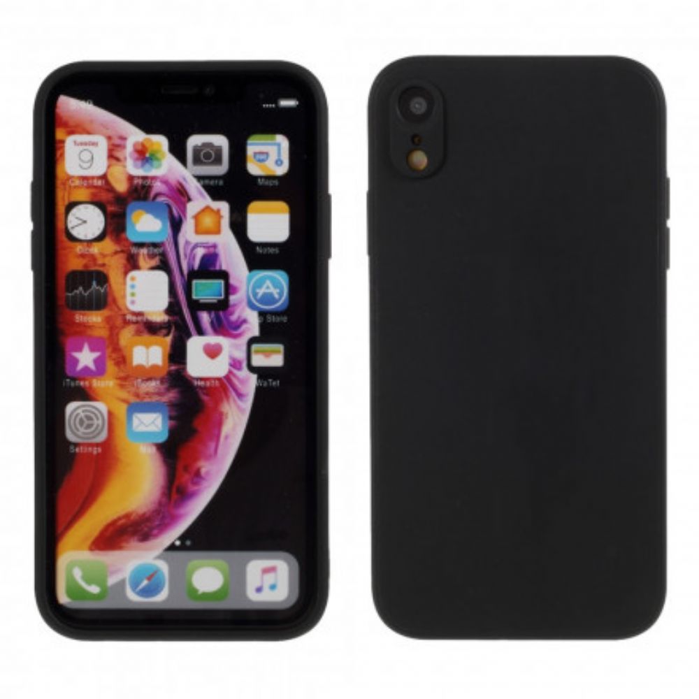 Hülle Für iPhone XR Silikonmatte Reine Farbe