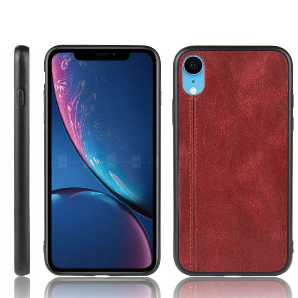 Hülle Für iPhone XR Style Ledernähte