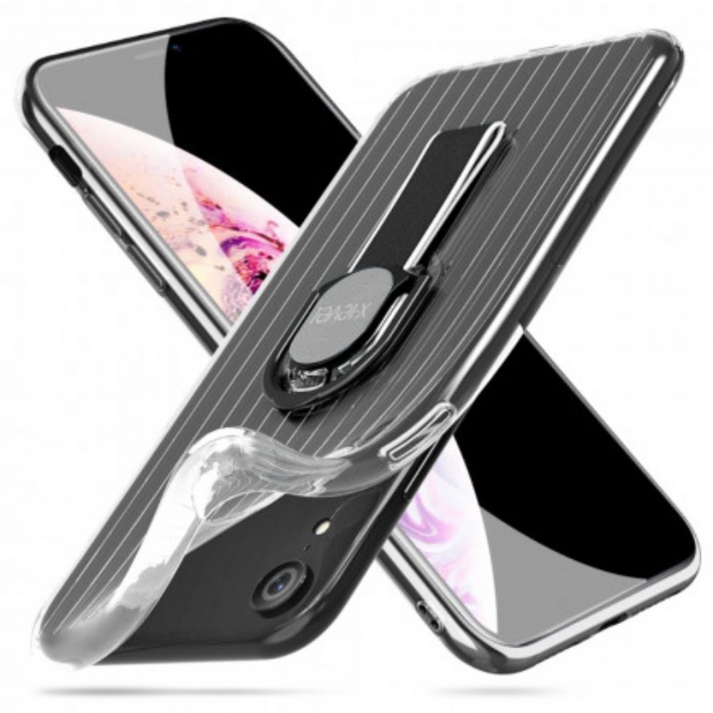 Hülle Für iPhone XR Transparenter Ring-support