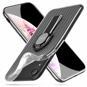 Hülle Für iPhone XR Transparenter Ring-support