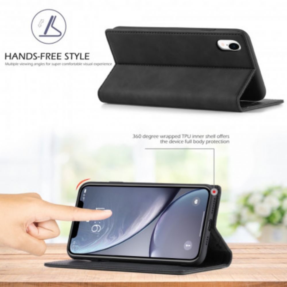 Schutzhülle Für iPhone XR Flip Case Lc.imeeke Ledereffekt