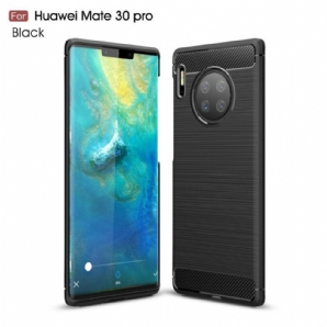 Hülle Für Huawei Mate 30 Pro Gebürstete Kohlefaser