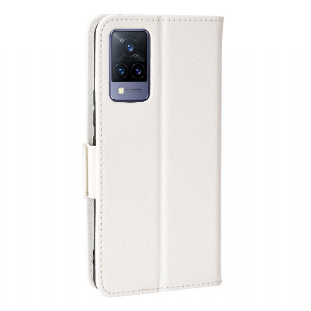 Flip Case Für Vivo V21 5G Flip Case Doppelte Neue Farbklappe