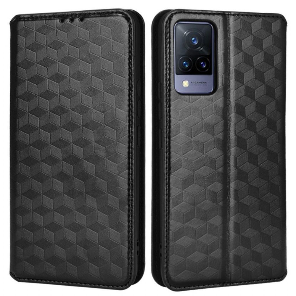 Schutzhülle Für Vivo V21 5G Flip Case Diamant-leder-effekt