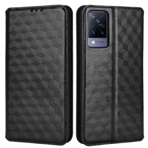 Schutzhülle Für Vivo V21 5G Flip Case Diamant-leder-effekt