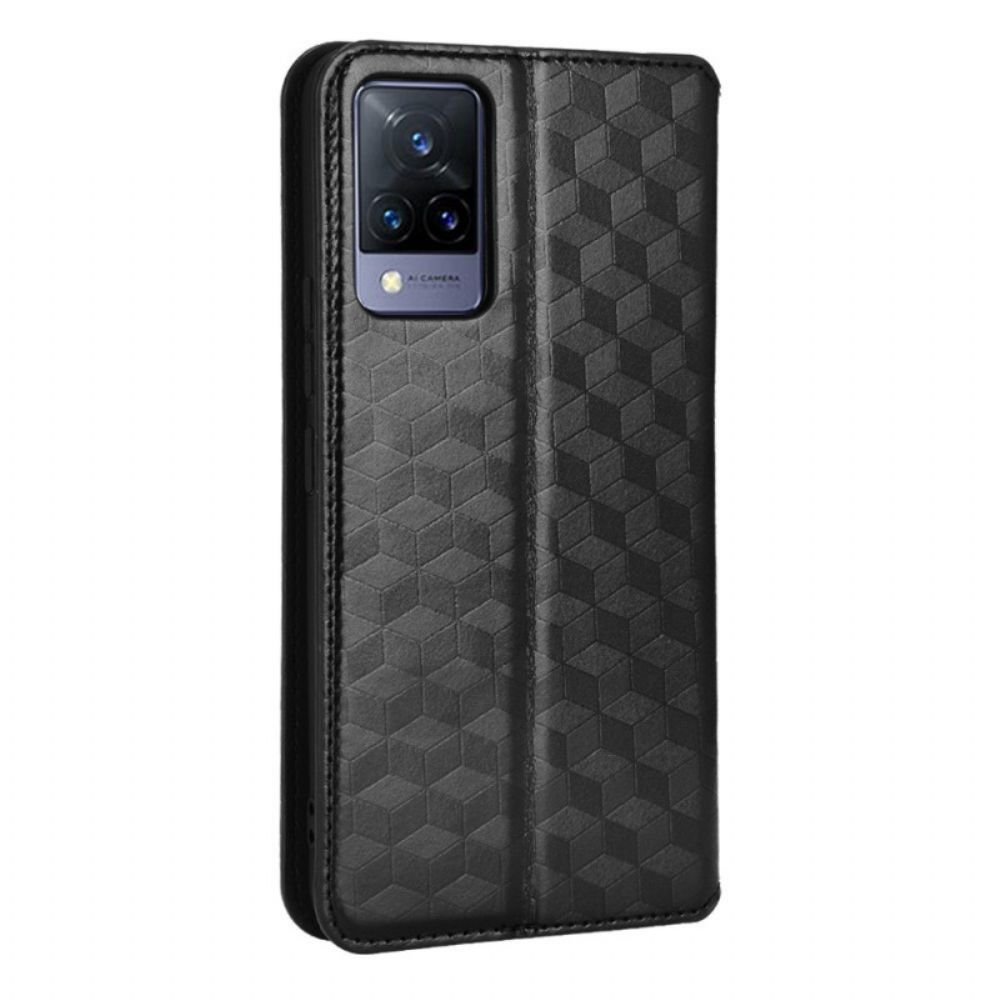 Schutzhülle Für Vivo V21 5G Flip Case Diamant-leder-effekt