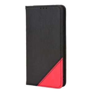 Schutzhülle Für Vivo V21 5G Flip Case Slant Bicolor Kunstleder