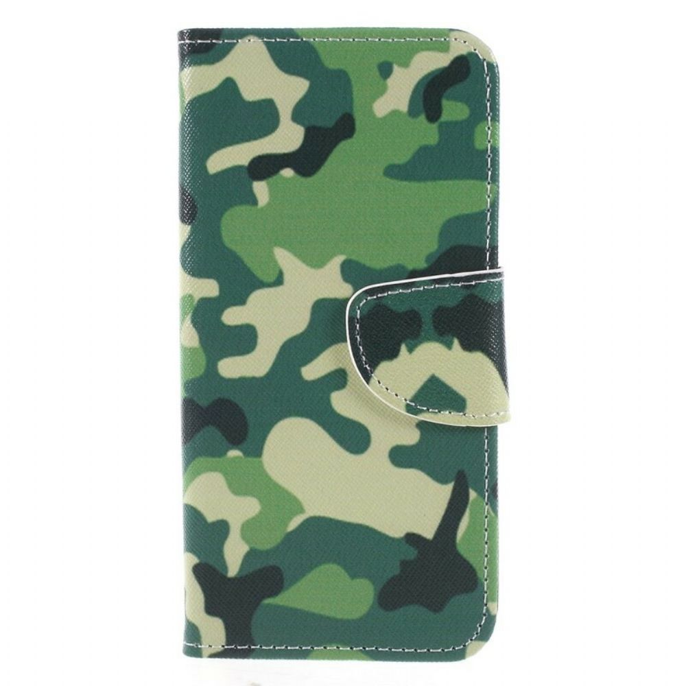 Flip Case Für Honor 9 Lite Militärische Tarnung