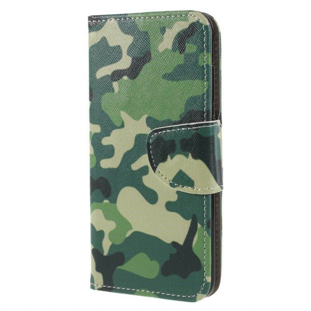 Flip Case Für Honor 9 Lite Militärische Tarnung