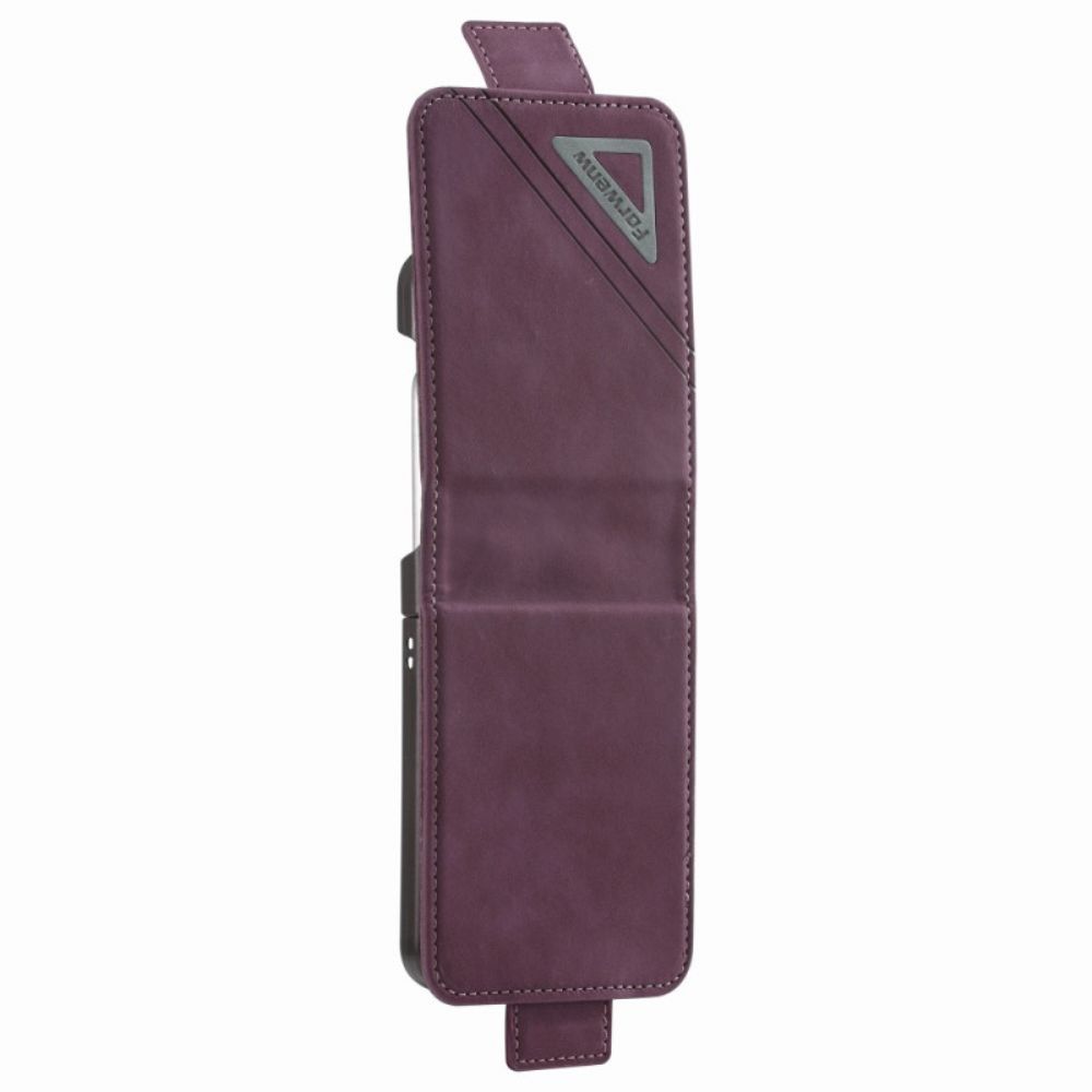 Flip Case Für Samsung Galaxy Z Flip 4 Flip Case Ledereffekt Vorderw