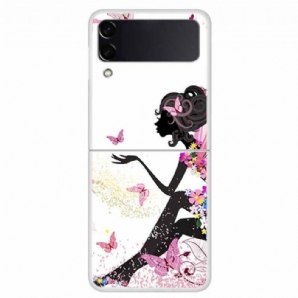 Handyhülle Für Samsung Galaxy Z Flip 4 Flip Case Blumenfee