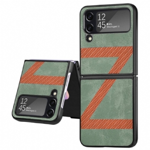 Handyhülle Für Samsung Galaxy Z Flip 4 Flip Case Z Design Lederoptik