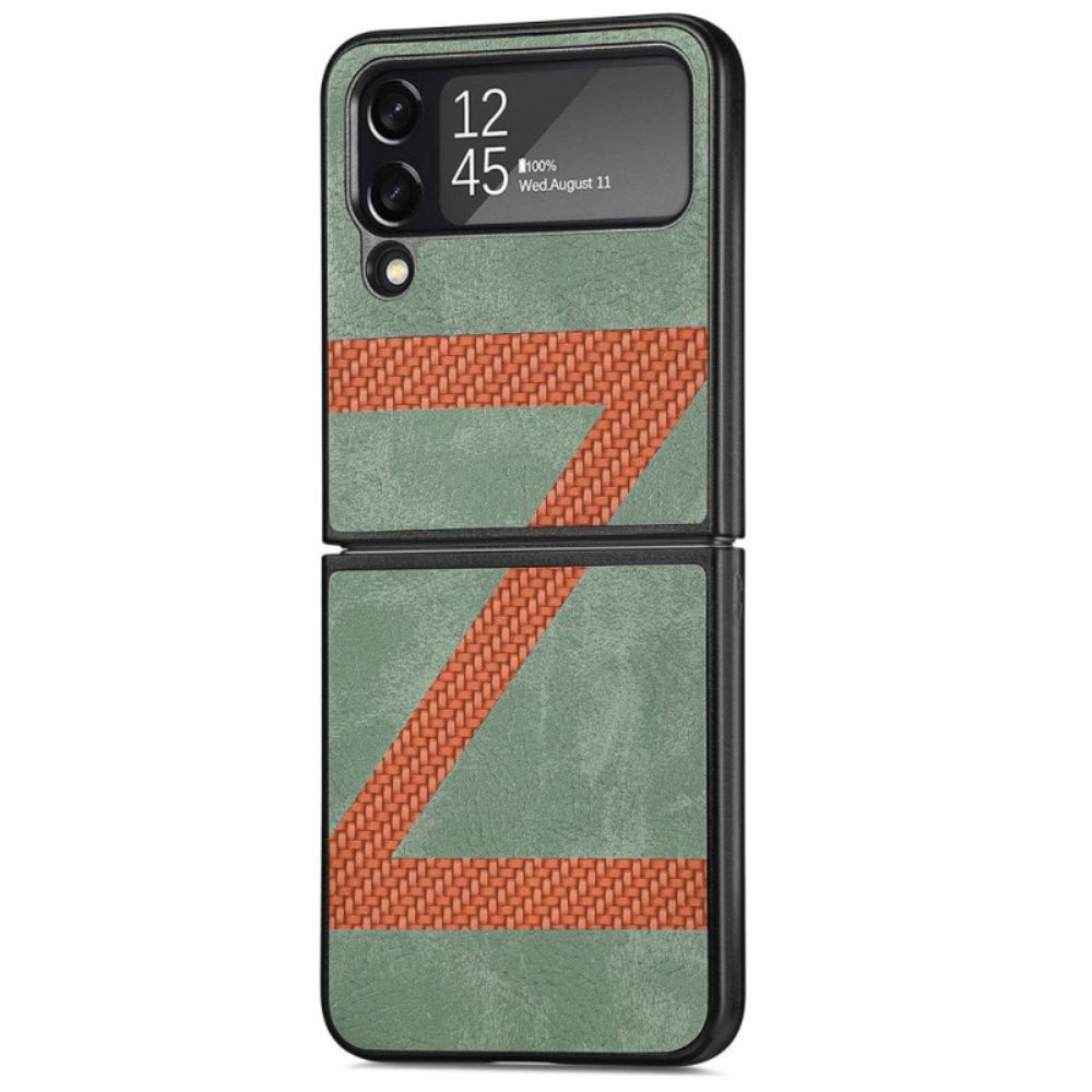 Handyhülle Für Samsung Galaxy Z Flip 4 Flip Case Z Design Lederoptik