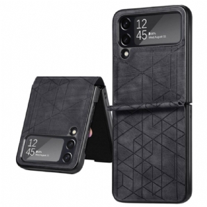 Handyhülle Für Samsung Galaxy Z Flip 4 Flip Case Geometrische Linien