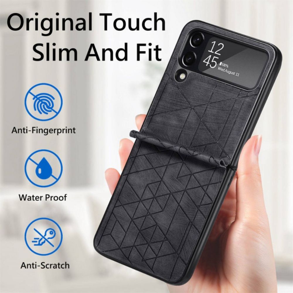 Handyhülle Für Samsung Galaxy Z Flip 4 Flip Case Geometrische Linien