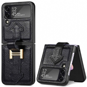 Handyhülle Für Samsung Galaxy Z Flip 4 Flip Case Leder Und Anhänger