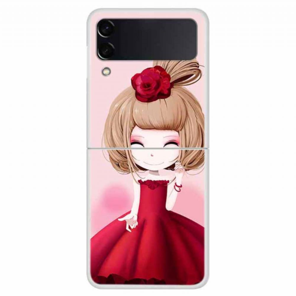 Handyhülle Für Samsung Galaxy Z Flip 4 Flip Case Manga-lady