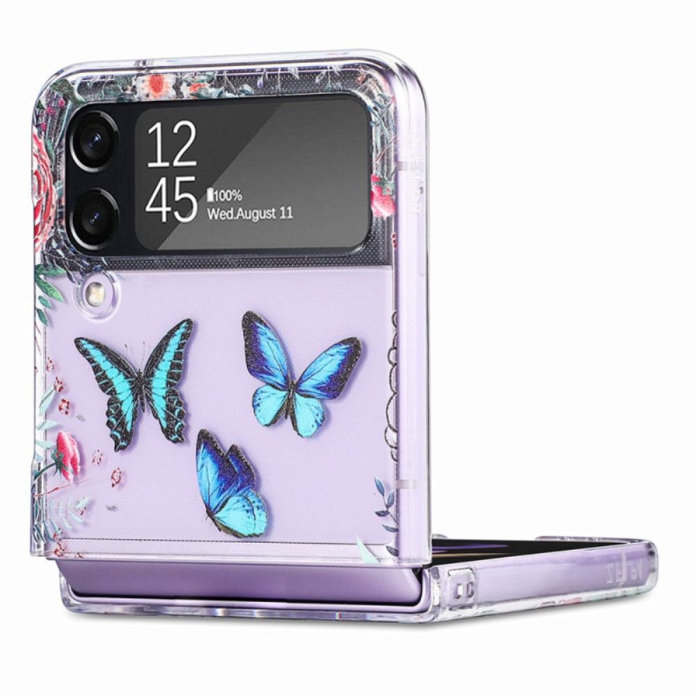 Handyhülle Für Samsung Galaxy Z Flip 4 Flip Case Mehrere Schmetterlinge