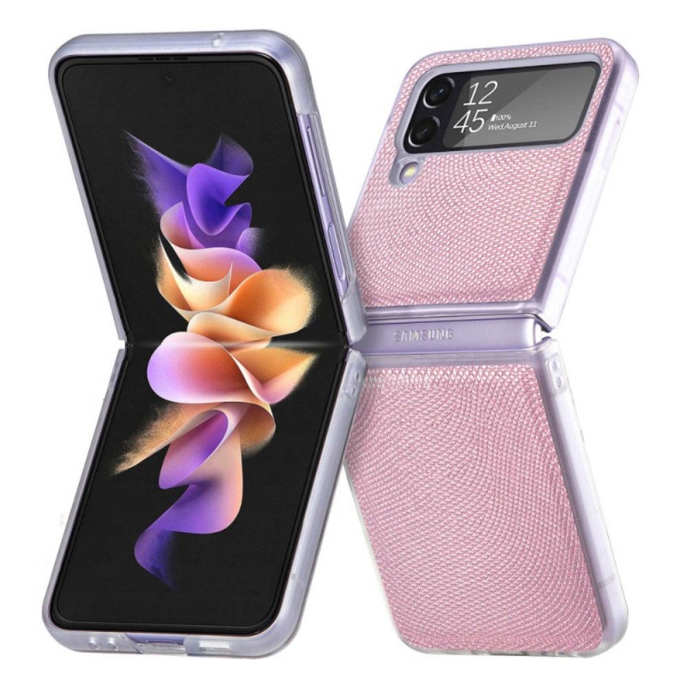 Handyhülle Für Samsung Galaxy Z Flip 4 Flip Case Schlangenstil Auf Transparentem Silikon