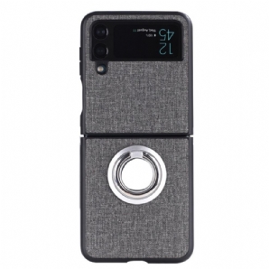 Handyhülle Für Samsung Galaxy Z Flip 4 Flip Case Stoff- Und Ringstruktur