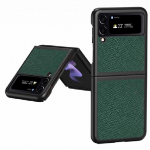 Handyhülle Für Samsung Galaxy Z Flip 4 Flip Case Strukturierter Lederstil