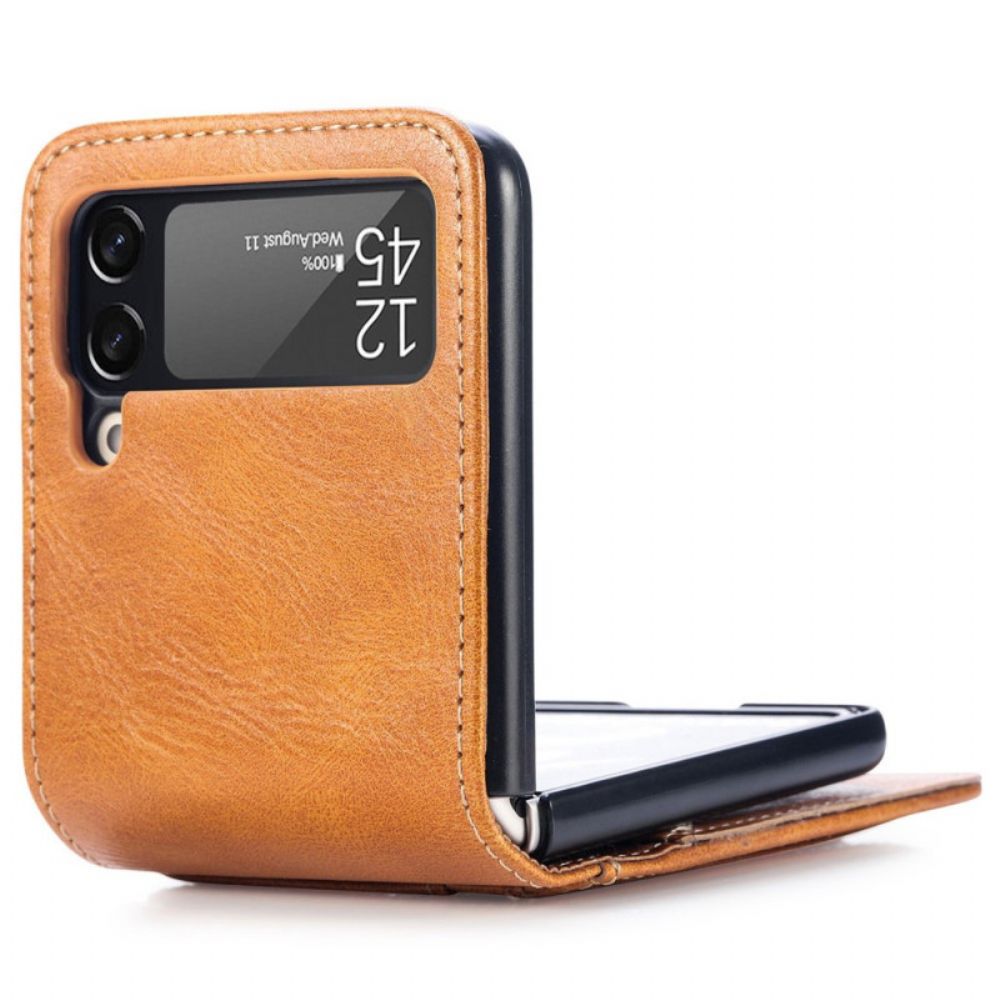 Hülle Für Samsung Galaxy Z Flip 4 Flip Case Kartenetui Im Lederstil