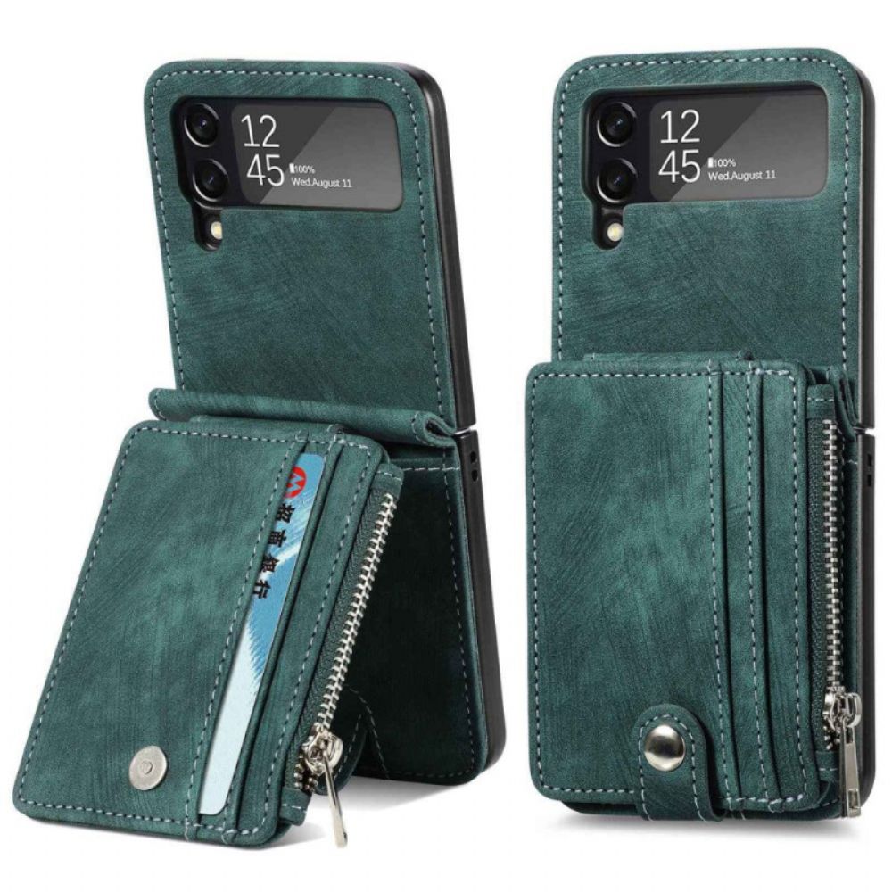 Hülle Für Samsung Galaxy Z Flip 4 Flip Case Kartenhalter / Geldbörse