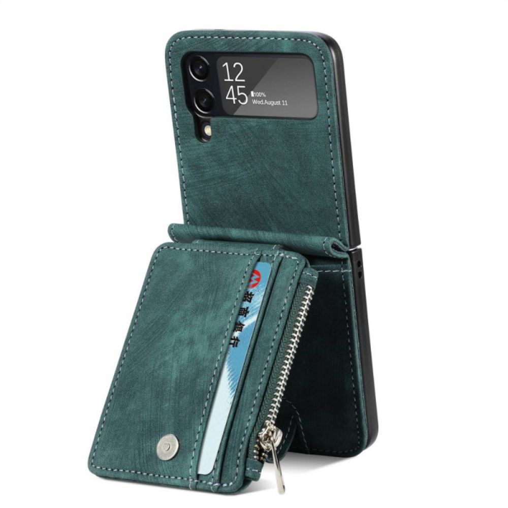 Hülle Für Samsung Galaxy Z Flip 4 Flip Case Kartenhalter / Geldbörse