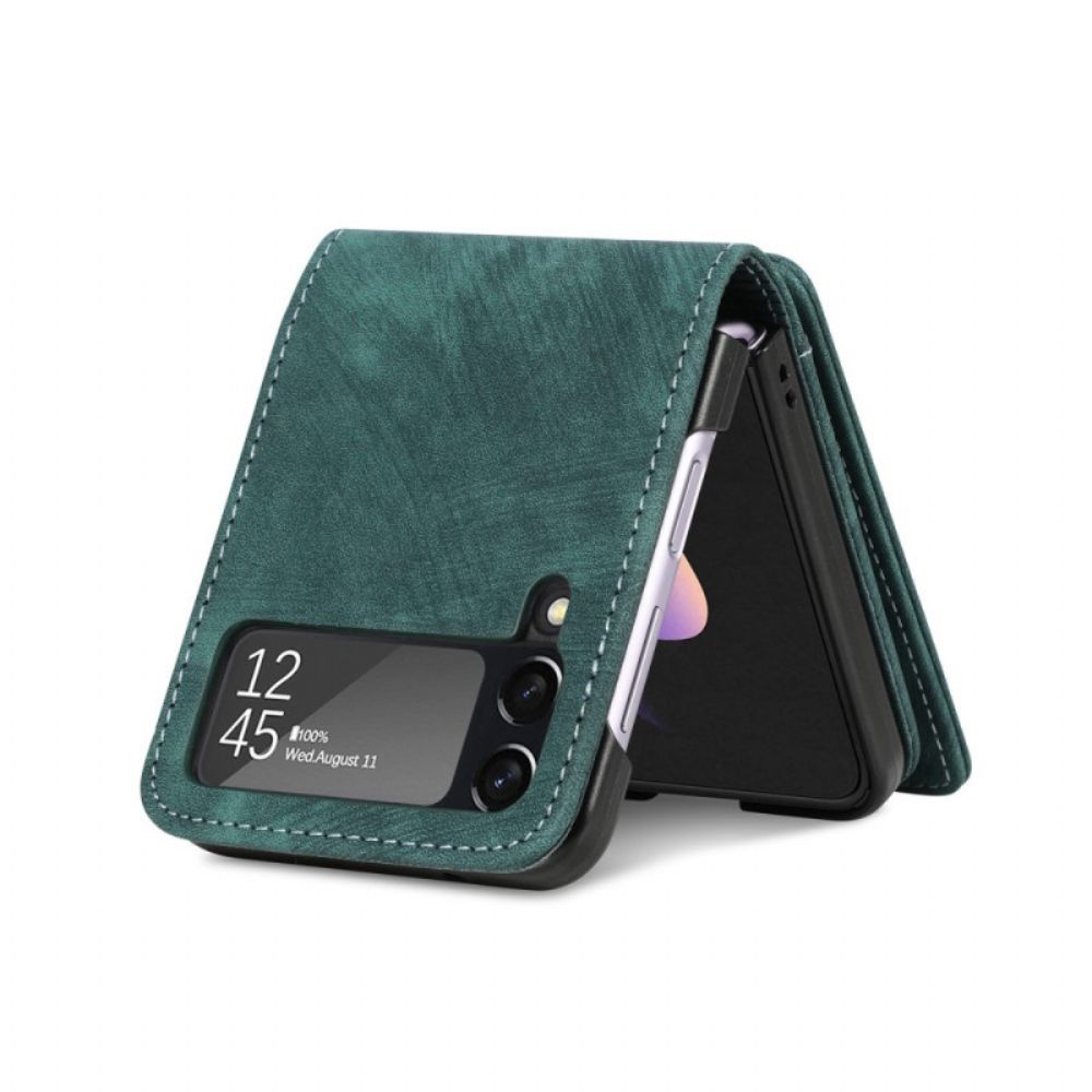 Hülle Für Samsung Galaxy Z Flip 4 Flip Case Kartenhalter / Geldbörse