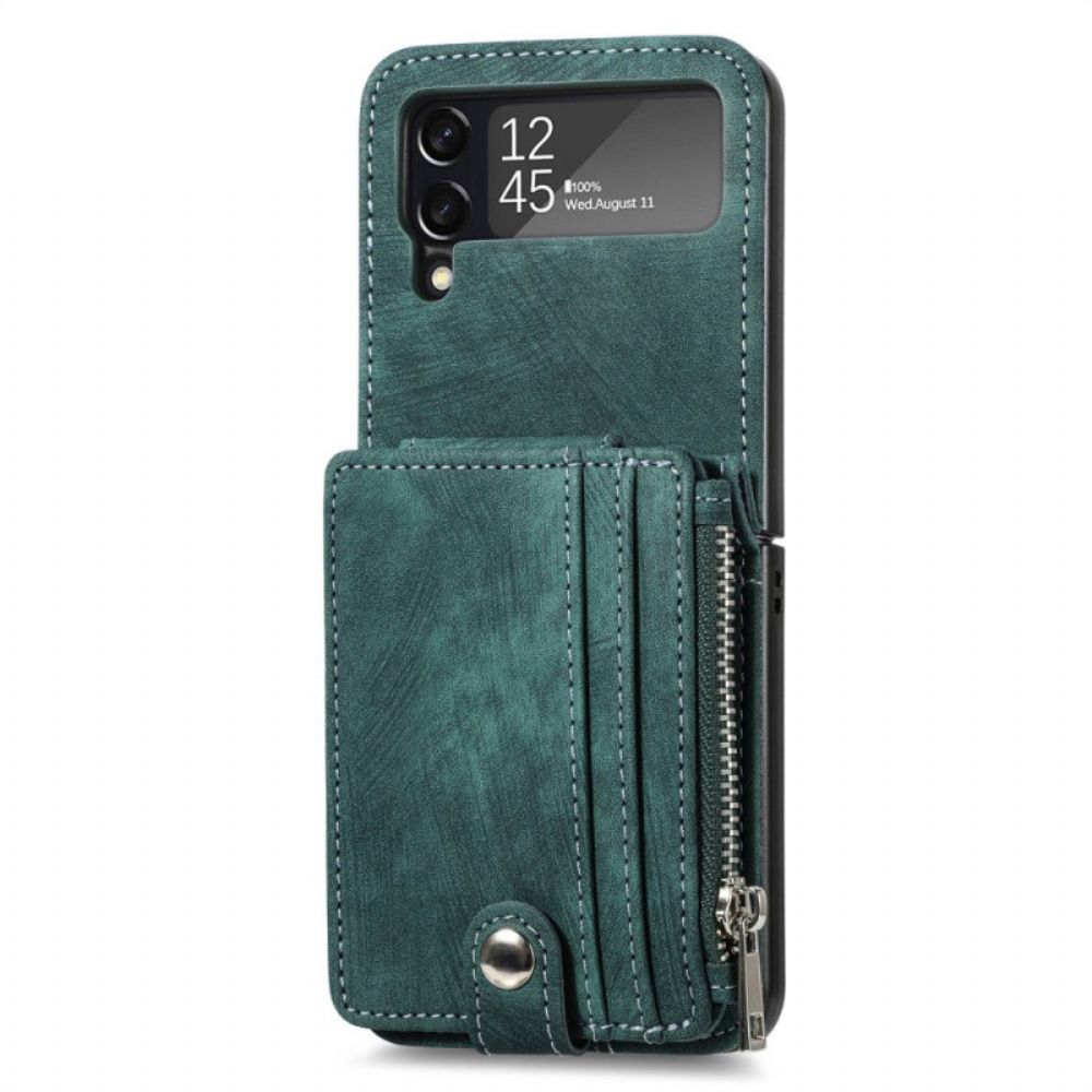 Hülle Für Samsung Galaxy Z Flip 4 Flip Case Kartenhalter / Geldbörse