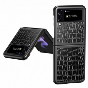 Hülle Für Samsung Galaxy Z Flip 4 Flip Case Krokodilleder-stil