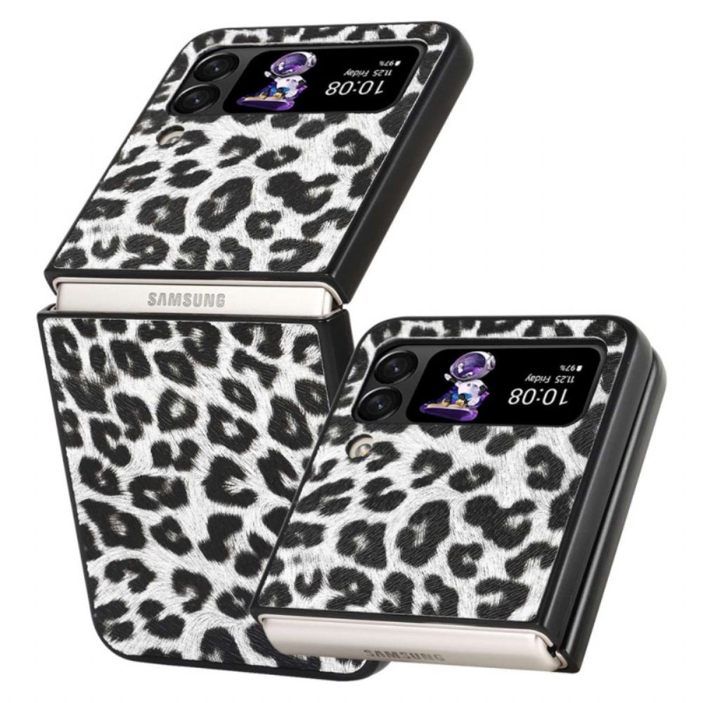 Hülle Für Samsung Galaxy Z Flip 4 Flip Case Leopard