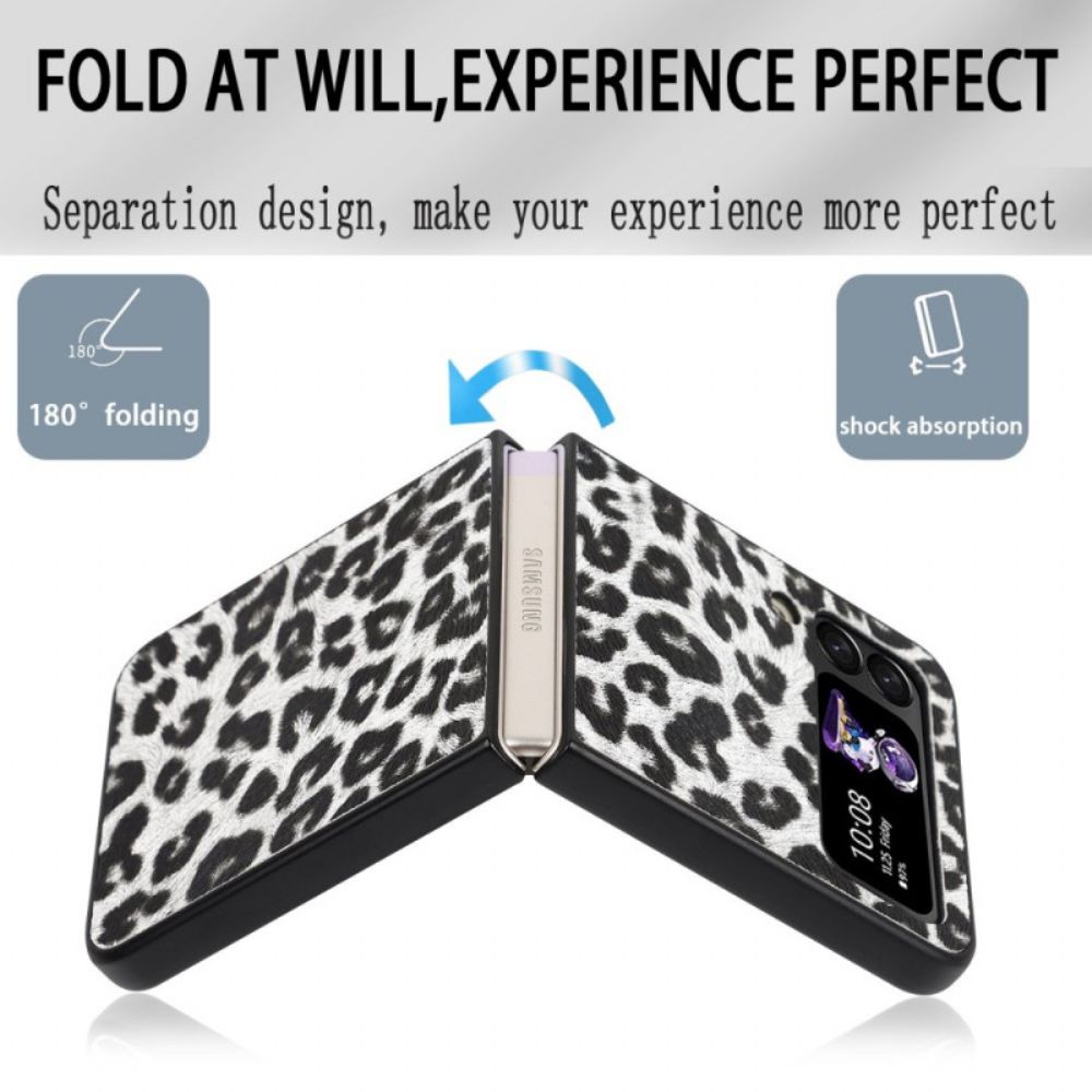 Hülle Für Samsung Galaxy Z Flip 4 Flip Case Leopard