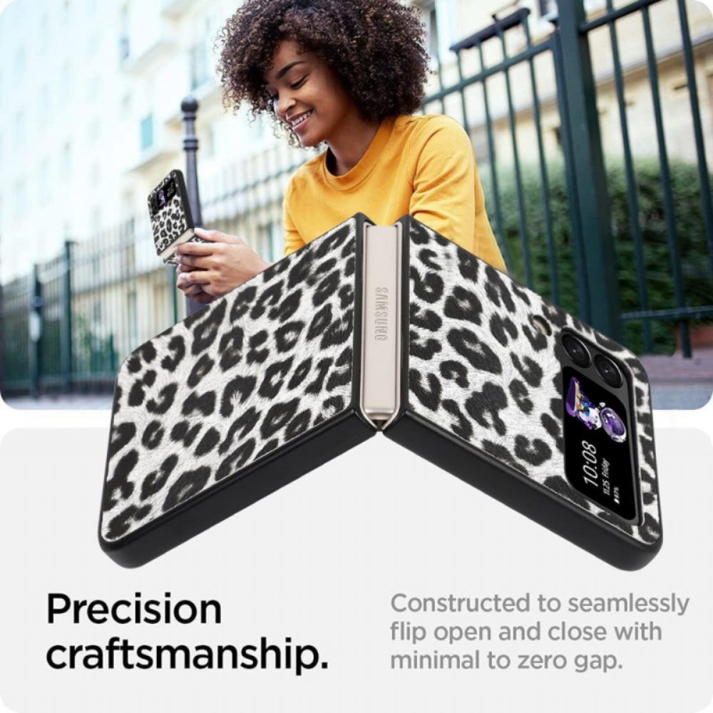 Hülle Für Samsung Galaxy Z Flip 4 Flip Case Leopard