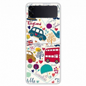 Hülle Für Samsung Galaxy Z Flip 4 Flip Case Londoner Leben