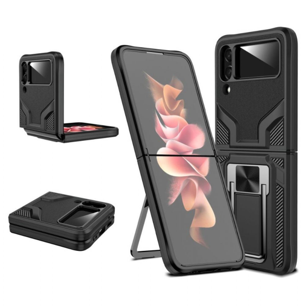 Hülle Für Samsung Galaxy Z Flip 4 Flip Case Ring-unterstützung