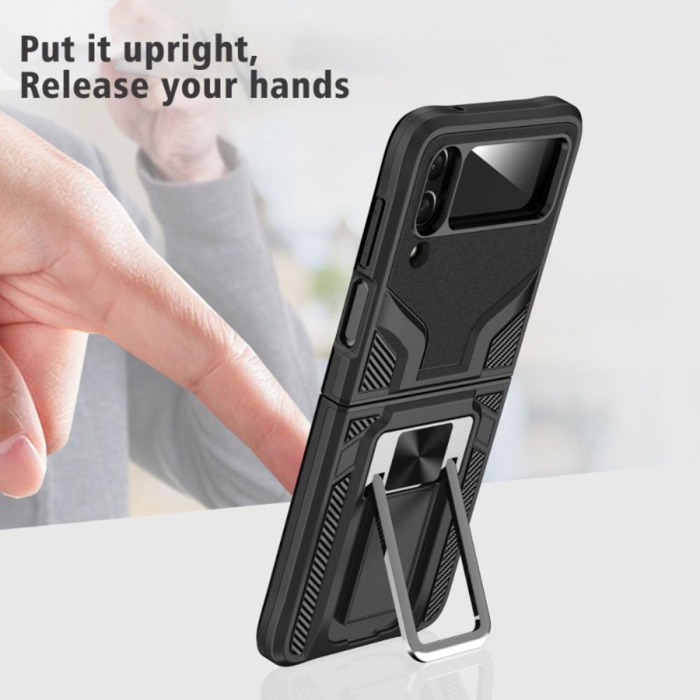 Hülle Für Samsung Galaxy Z Flip 4 Flip Case Ring-unterstützung