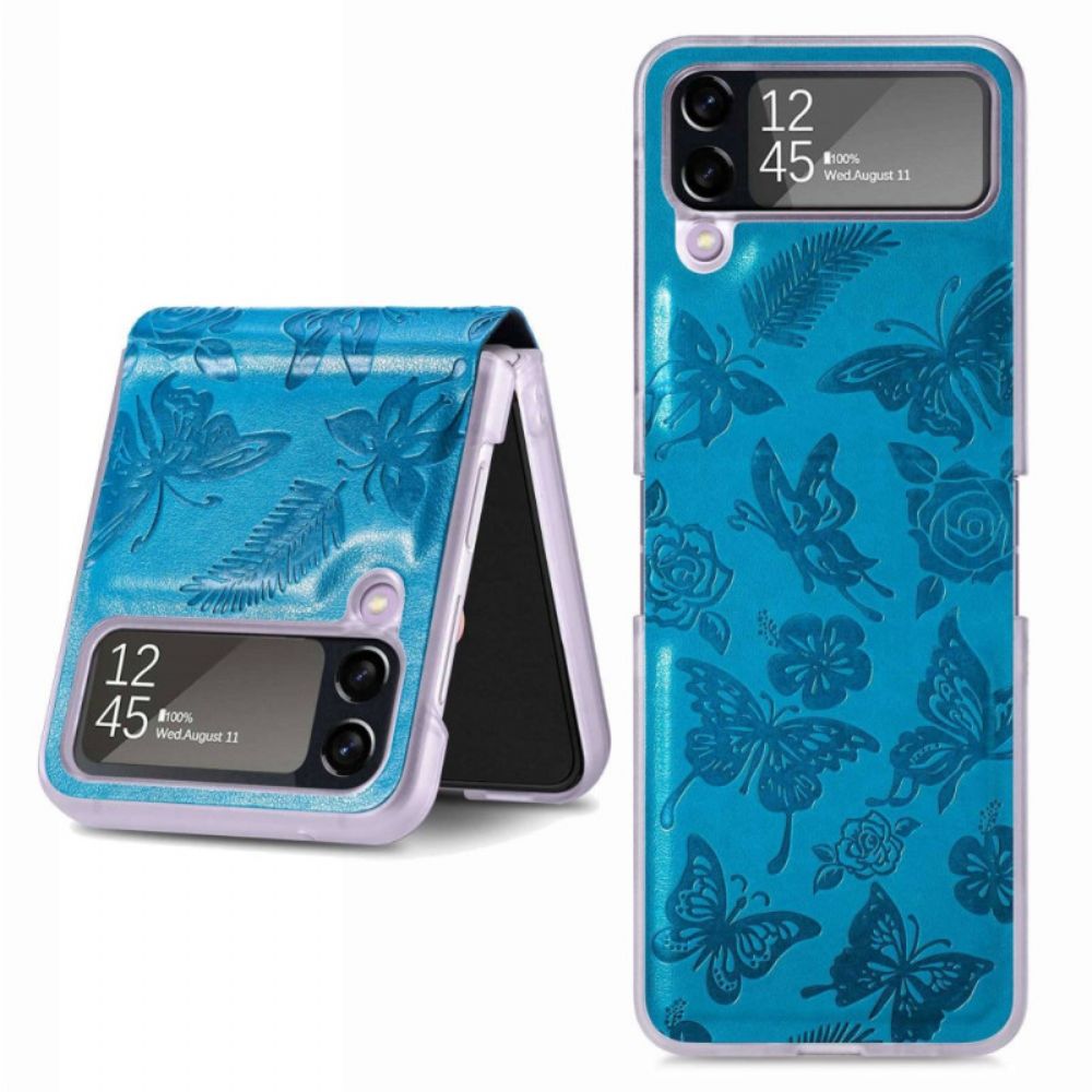 Hülle Für Samsung Galaxy Z Flip 4 Flip Case Schmetterling Bei Nacht