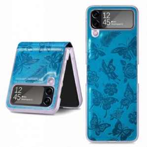 Hülle Für Samsung Galaxy Z Flip 4 Flip Case Schmetterling Bei Nacht