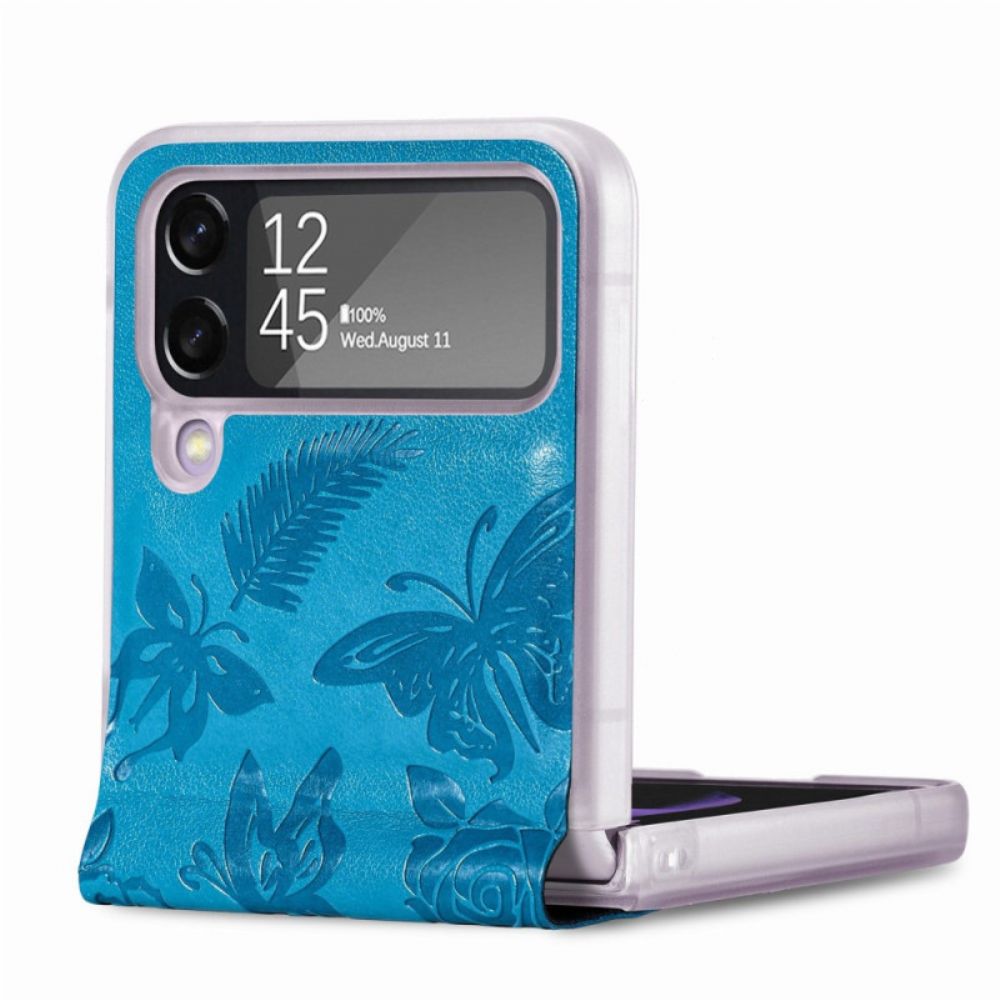 Hülle Für Samsung Galaxy Z Flip 4 Flip Case Schmetterling Bei Nacht