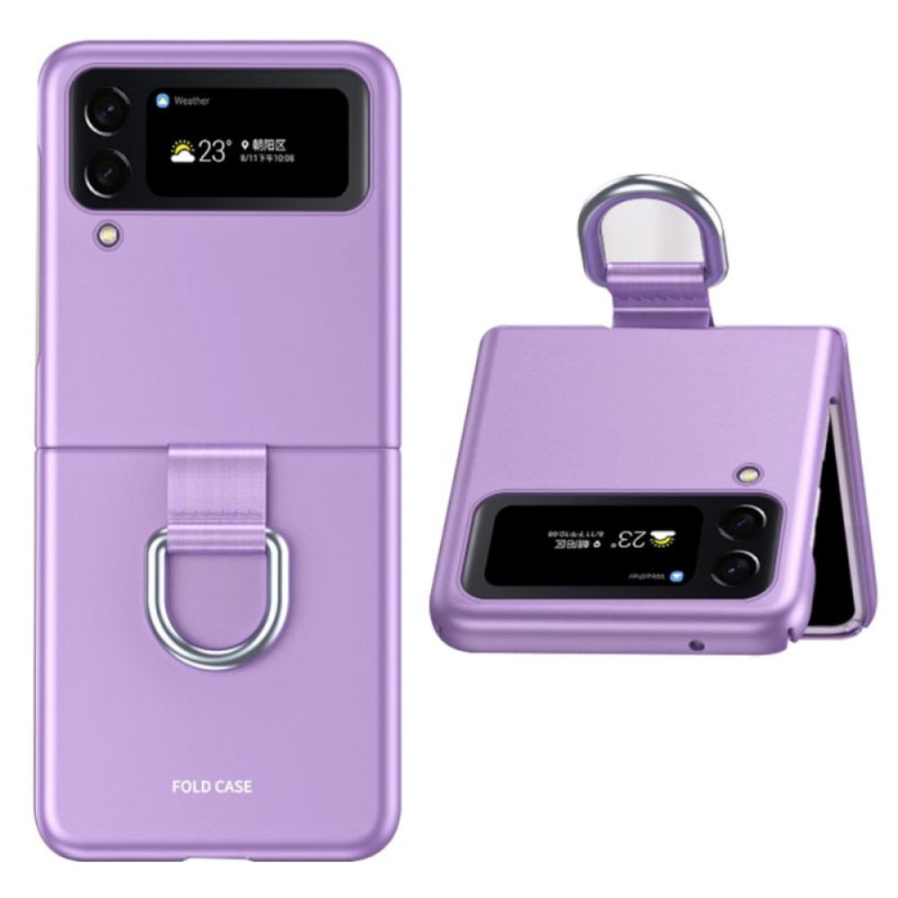 Hülle Für Samsung Galaxy Z Flip 4 Flip Case Skin-touch Mit Ring