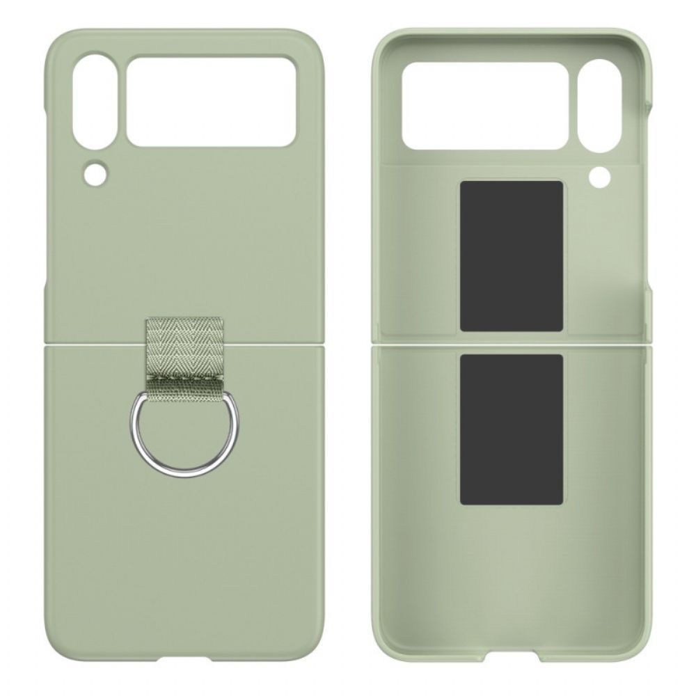 Hülle Für Samsung Galaxy Z Flip 4 Flip Case Stiff Monochrom