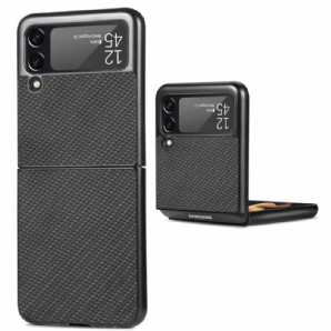 Hülle Für Samsung Galaxy Z Flip 4 Flip Case Strukturierte Kohlefaser