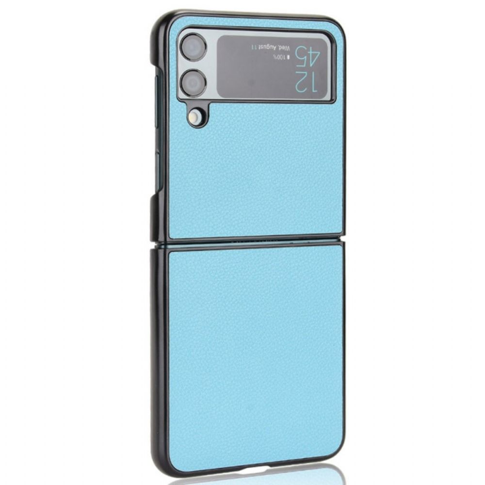 Hülle Für Samsung Galaxy Z Flip 4 Flip Case Textur Aus Lichi-leder