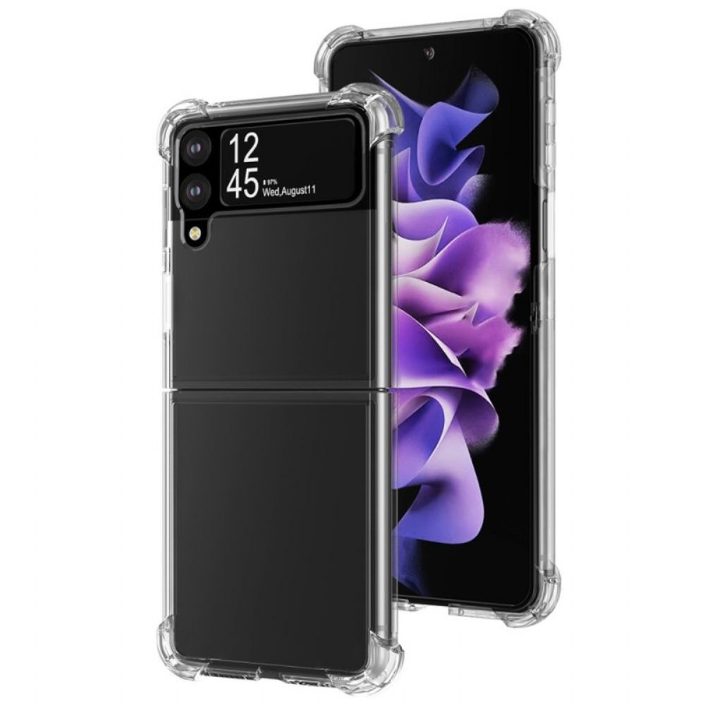 Hülle Für Samsung Galaxy Z Flip 4 Flip Case Transparente Verstärkte Ecken