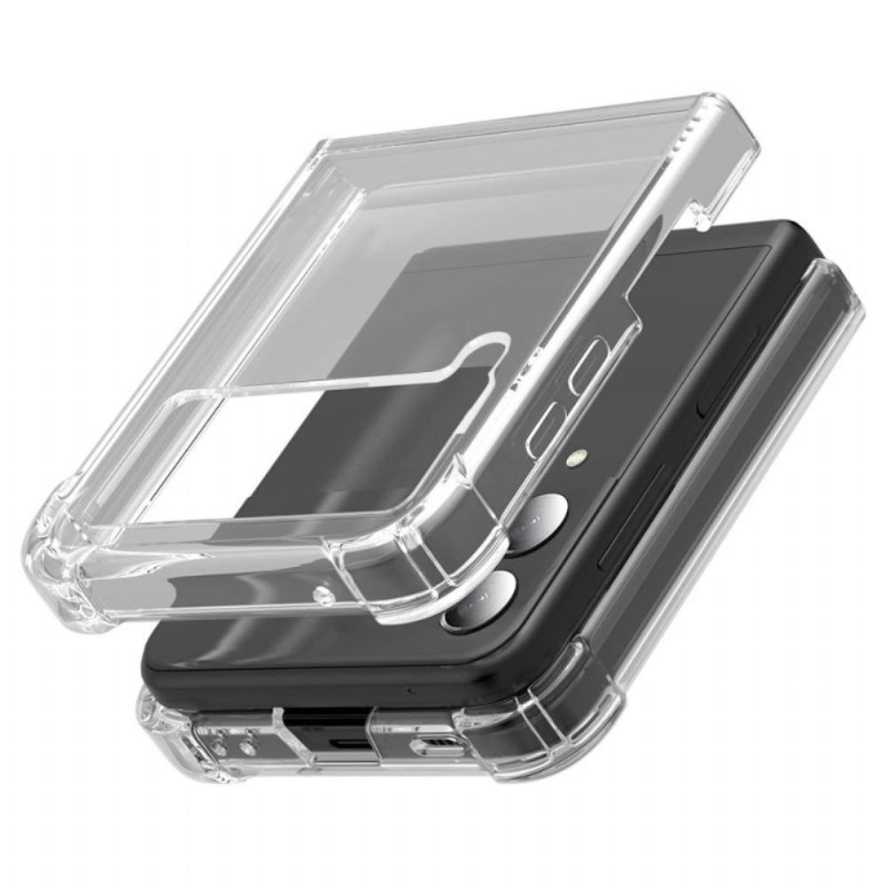 Hülle Für Samsung Galaxy Z Flip 4 Flip Case Transparente Verstärkte Ecken